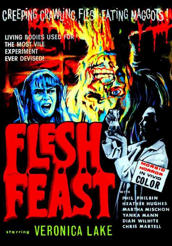 FLESH FEAST 1967 - 1970 VERONICA LAKE'S HITLER ABUSE & SWAN SONG DVD-R!