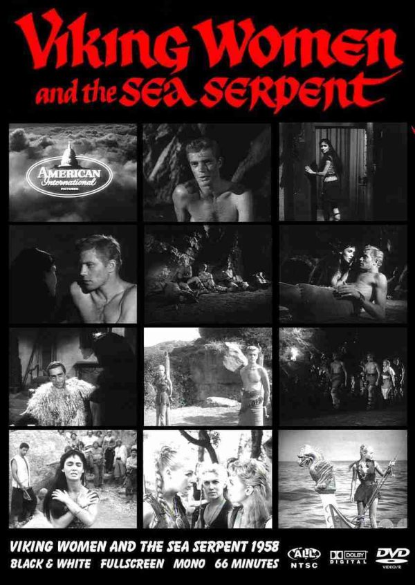 THE SAGA OF THE VIKING WOMEN AND THEIR VOYAGE TO THE WATERS OF THE GREAT SEA SERPENT 1958 DVD-R!