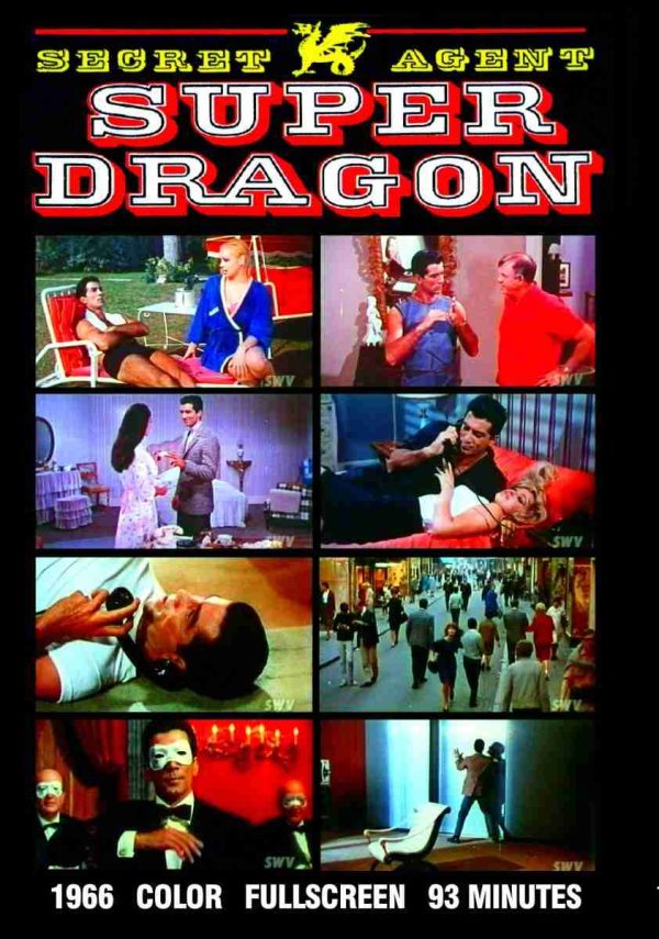 SECRET AGANT SUPER DRAGON 1966 SUAVE AND MASCULINE DVD-R!