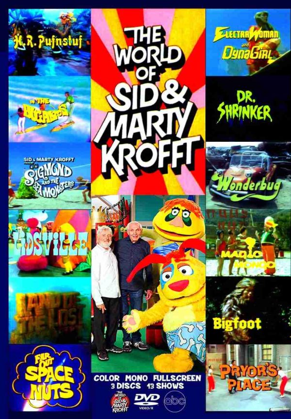 THE BEST OF SID & MARTY KROFFT PICTURES 1969-1971 LIDSVILLE PUFNSTUF & FRIENDS TRIBUTE DVD-R!