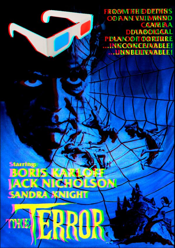 THE TERROR 1963 ROGER CORMAN JACK HILL BORIS KARLOFF NO BUDGET HORROR WITH CREEPY POE OVERTONES DVD-R!