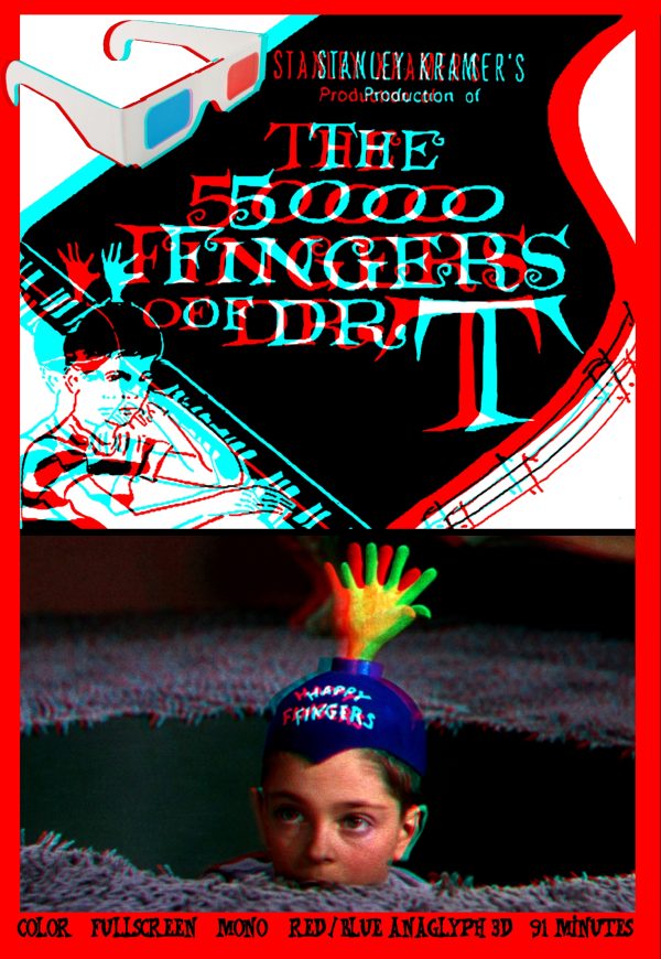 CRAZY MUSIC 3D 1958 5000 HAPPY FINGERS IN ANAGLYPH THREE DIMENSIONS HANS CONREID DR SEUSS TECHNICOLOR PSYCHEDEDLIC PIANO MUSICAL FANTASY DVD-R!