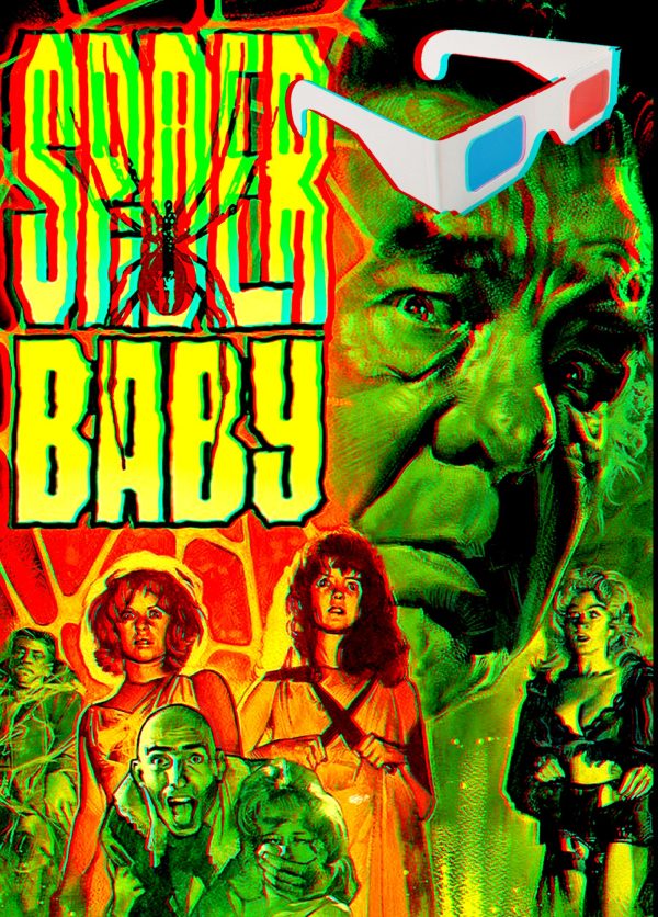 SPIDER BABY OR THE MADDEST STORY EVER TOLD IN ANAGLYPH 3D 1967 JACK HILL SPOOKY HORROR COMEDY DVD-R!